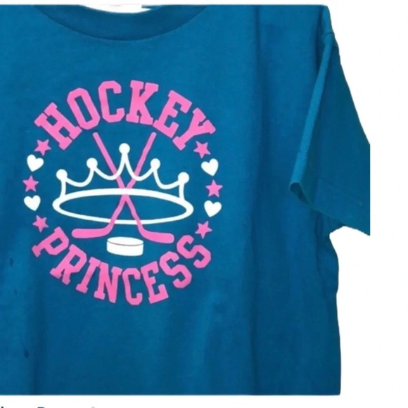HOCKEY EUC GIRLS TOP SHIRT TEE PRINCESS TSHIRT SIZE 7 - Picture 4 of 4